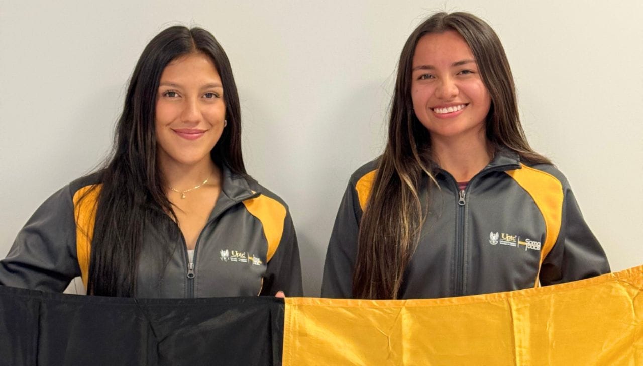 Catalina Pérez y Juliana Irreño, estudiantes de la UPTC representarán a la UPTC y a Boyacá en mundial de Voleibol Playa en Alemania. Foto: Suministrada por la UPTC a Tuiteros Boyacá