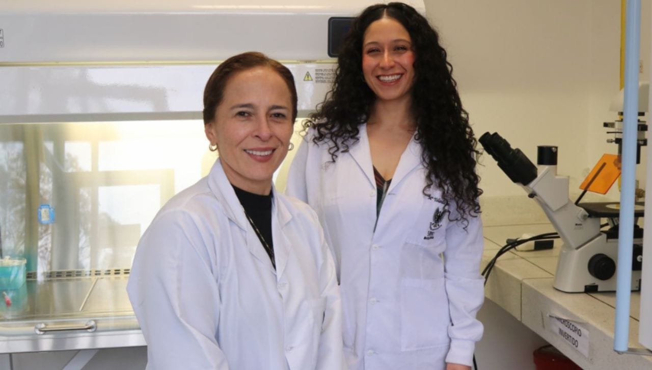 La profesora Sandra Milena Rondón Lagos y su estudiante en terminación académica Laura Vélez Lemus, integrantes del Grupo de Investigación en Ciencias Biomédicas, del programa de Biología de la UPTC, ganaron la convocatoria ‘Mujeres en Inteligencia Artificial, Ciencias y Tecnologías Cuánticas’, obteniendo 95 puntos de 100 posibles. Foto: Prensa UPTC, Suministrada a Tuiteros Boyacá