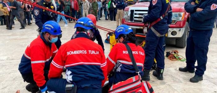 En la jornada de este miércoles, a diferencia de años anteriores, se promovió una mayor participación ciudadana. Foto: Bomberos Tunja.