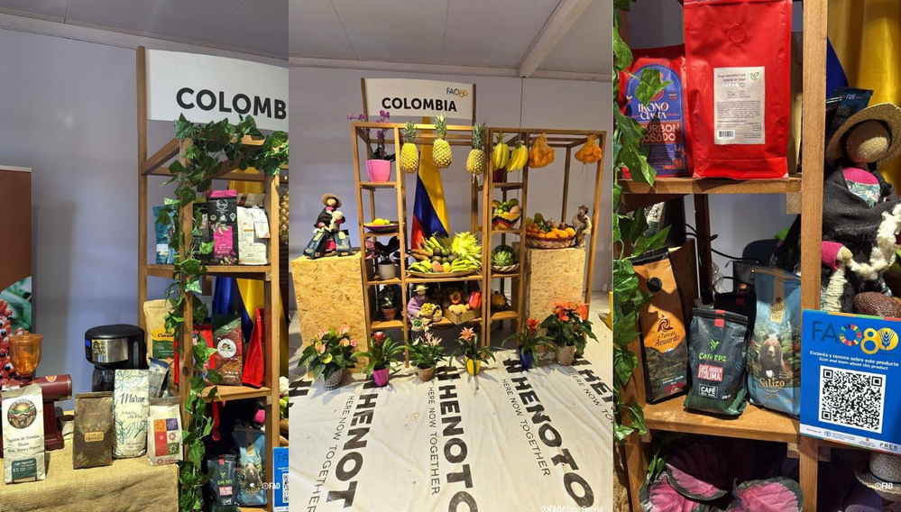 Colombia participará con un stand donde los visitantes degustarán frutas típicas colombianas, café, cacao y grageas de frutas y la colección "América Latina se viste de Algodón", creada por el diseñador colombiano Juan Pablo Martínez.