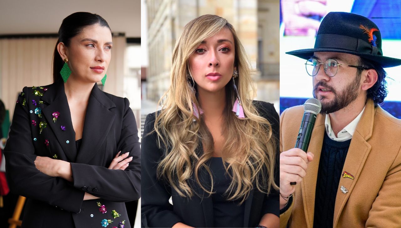 Rocío Bernal, Katherine Miranda y José Luis Bohórquez.
