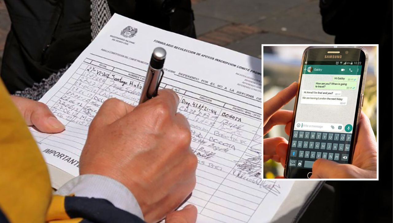 La nueva circular de la SIC prohíbe a las campañas políticas agregar ciudadanos a grupos de WhatsApp o usar inteligencia artificial para perfilamiento sin consentimiento previo. Foto: Suministrada a Tuitero Boyacá