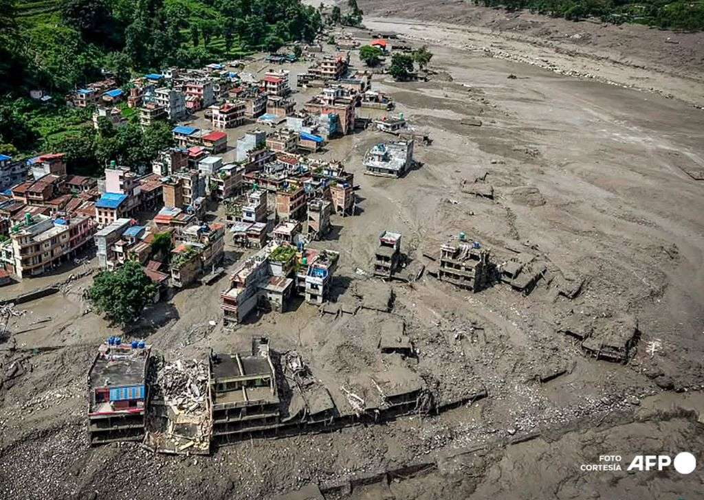 Avalancha en la frontera entre Nepal y Tibet