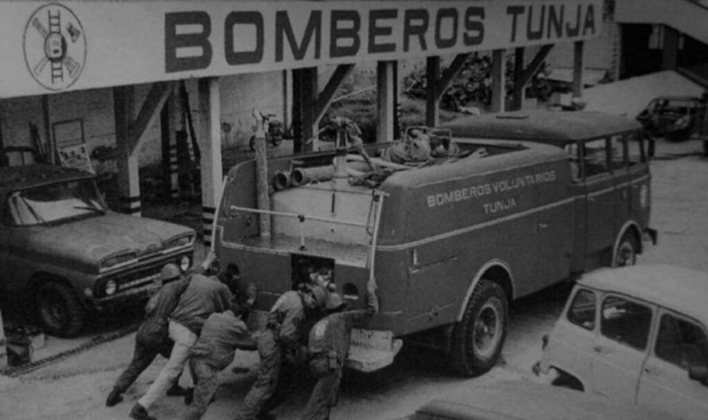 Bomberos Tunja foto historia histórica