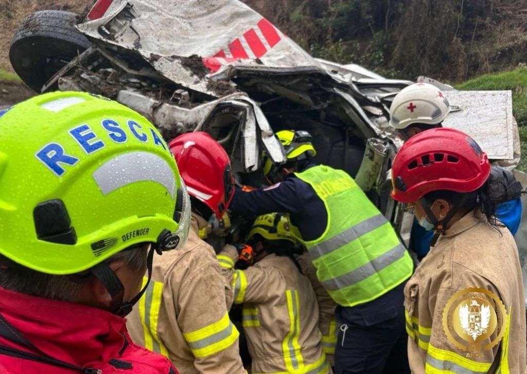 Bomberos Tunja rescate accidente