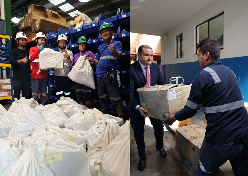 Compañías Muzo Colombia donaciones para socorristas en el terremoto