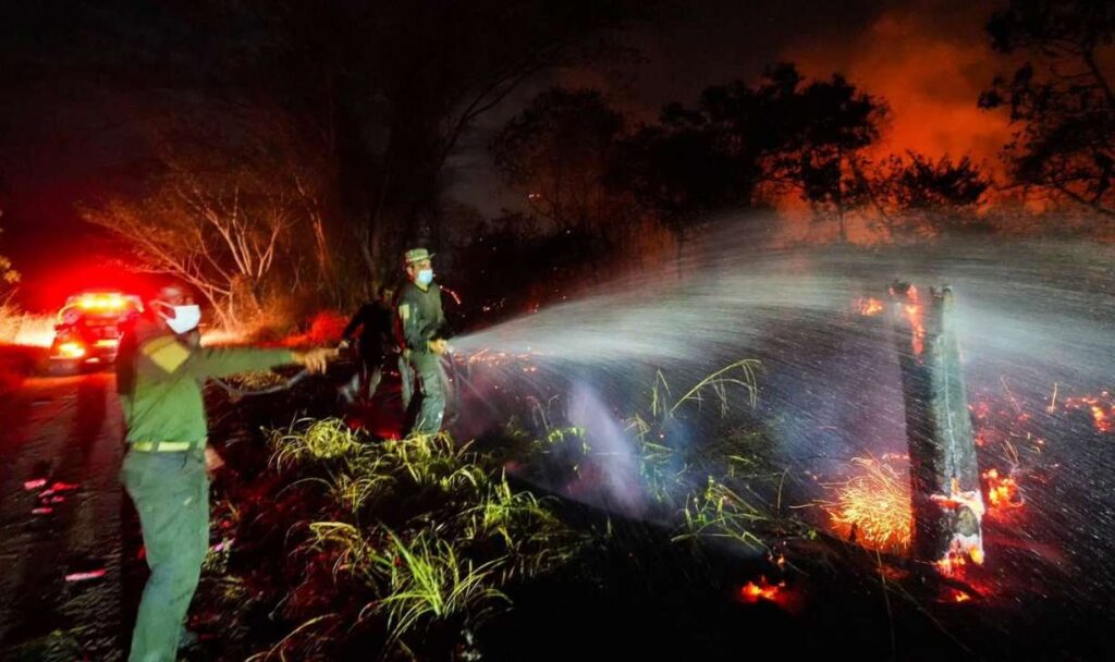 Este es el último balance de la UNGRD frente a los incendios forestales en cinco departamentos 2 Incendio forestal atención policía y bomberos Tolima