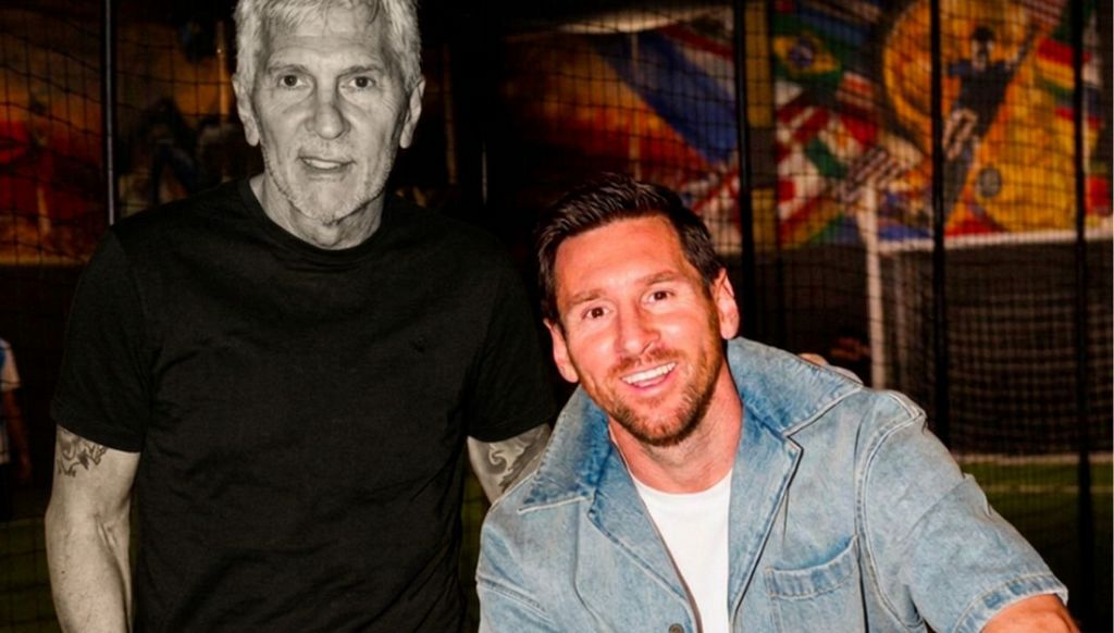 Lionel Messi y su padre qepd