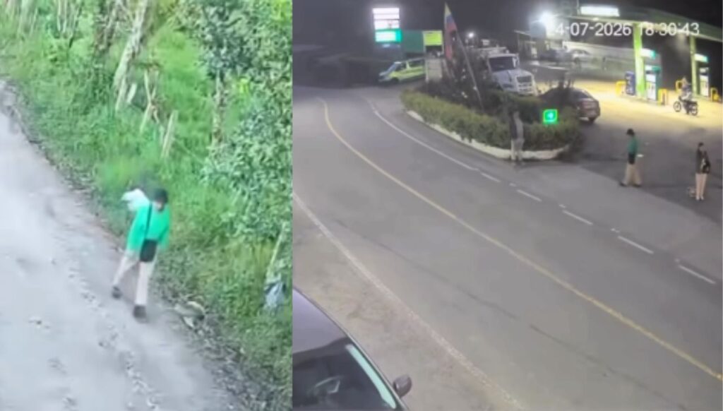 Luego de salir de su lugar de residencia, Claudia Marcela Montalvo tomó un bus hacia Bogotá y fue la última vez que los Guatecanos supieron de ella. Autoridades investigan estas pruebas fílmicas. Foto: Suministrada