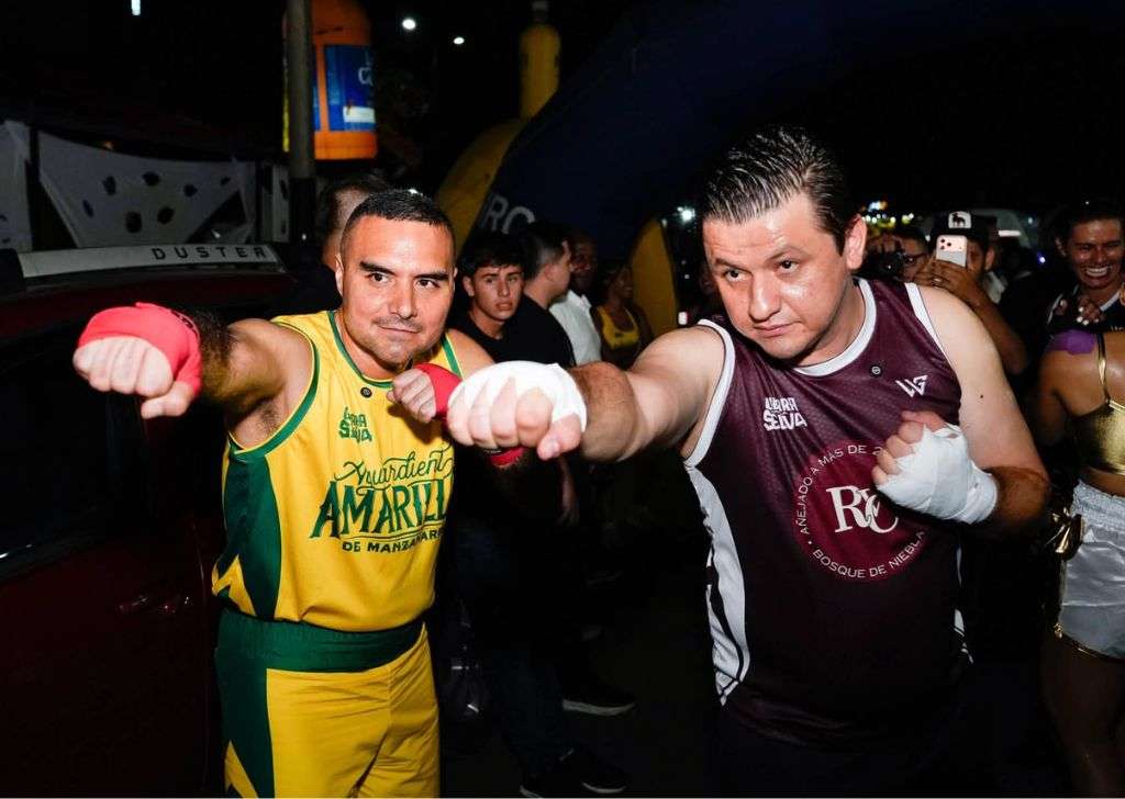 El gobernador de Caquetá y el alcalde de Florencia se citaron para irse a los golpes en un ring de boxeo ¿qué ocurrió y por qué llegaron a esas instancias? 1 Francisco Ruíz, gobernador de Caquetá, y alcalde de Florencia, Marlon Monsalve, en exhibición de boxeo.