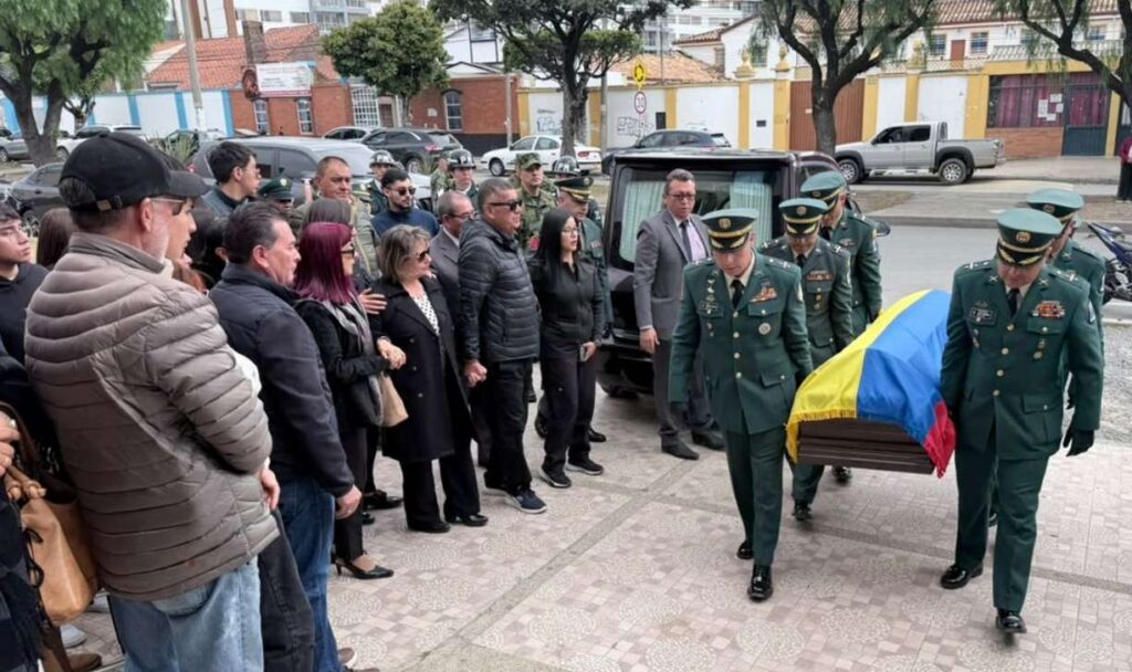 Funeral capitán Marco David Pirajón en Sogamoso