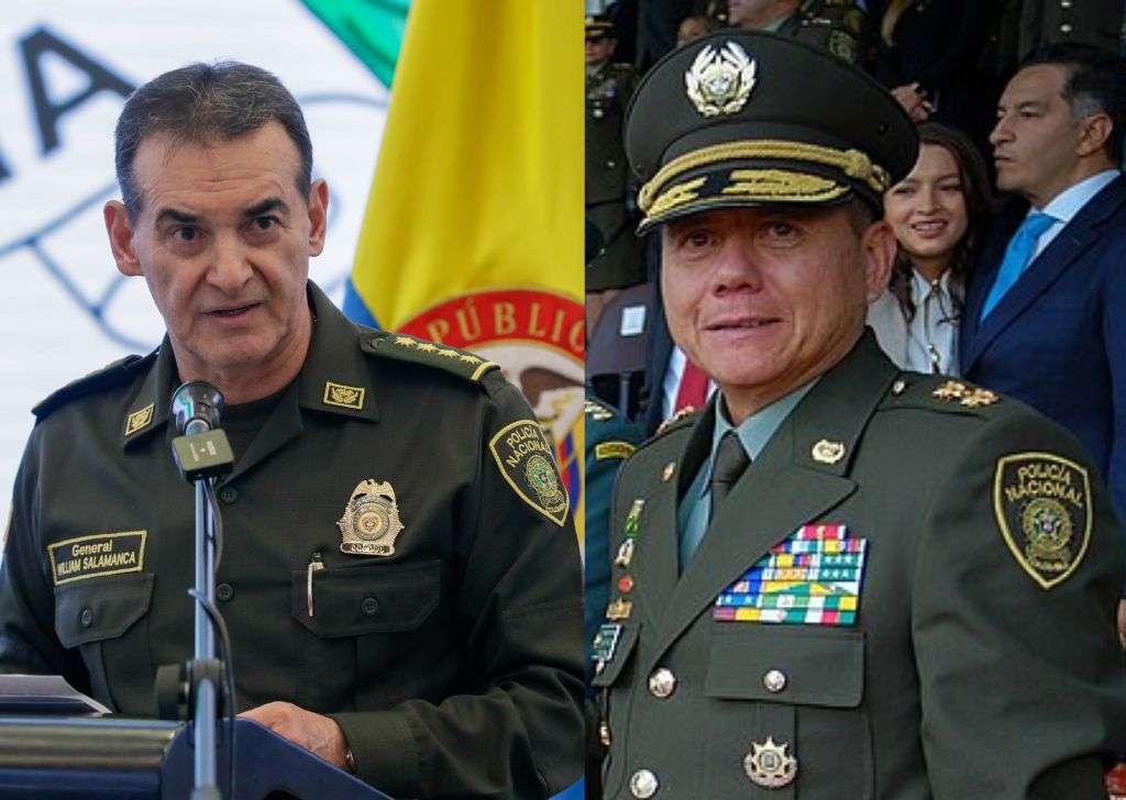 Generales William Salamanca y William Rincón Policía Nacional