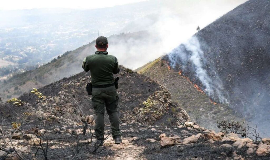 Incendio en Villa de Leyva 