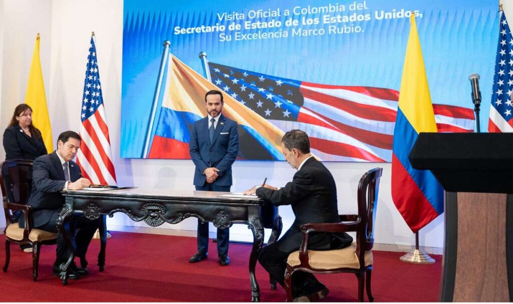 Visita de Marco Rubio a Colombia con Abelardo De La Espriella