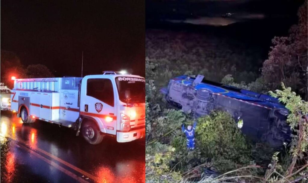 Lo que se sabe del accidente del bus de Libertadores en Moniquirá que cubría la ruta Yopal-Sogamoso-Tunja-Bucaramanga y que rodó al abismo esta madrugada con 17 pasajeros 2 Accidente bus Libertadores en Moniquirá