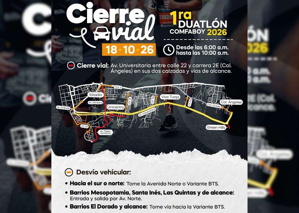 Cierres Duatlón Comfaboy primera versión 2026 